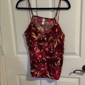 Stars Above Burgundy Floral Camisole